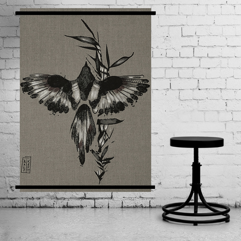 Kakemono lin -Aéromancie - Rafaële Costantini